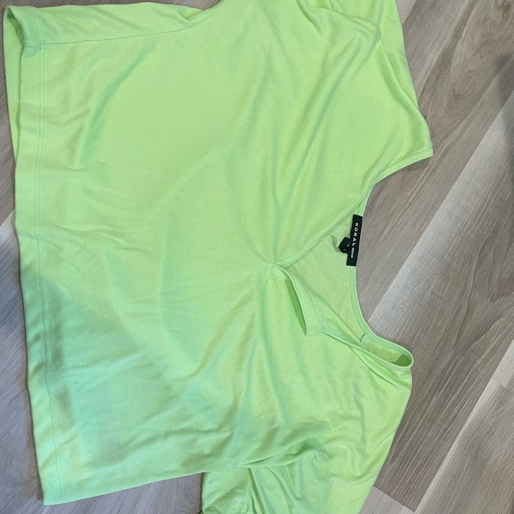 Lime Green Koral tank
